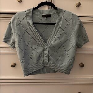 Light Blue Knit Cardigan